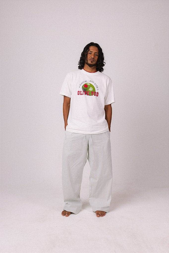 Calça Olive Listrada