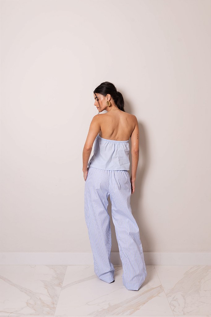 Blusa Celeste Azul