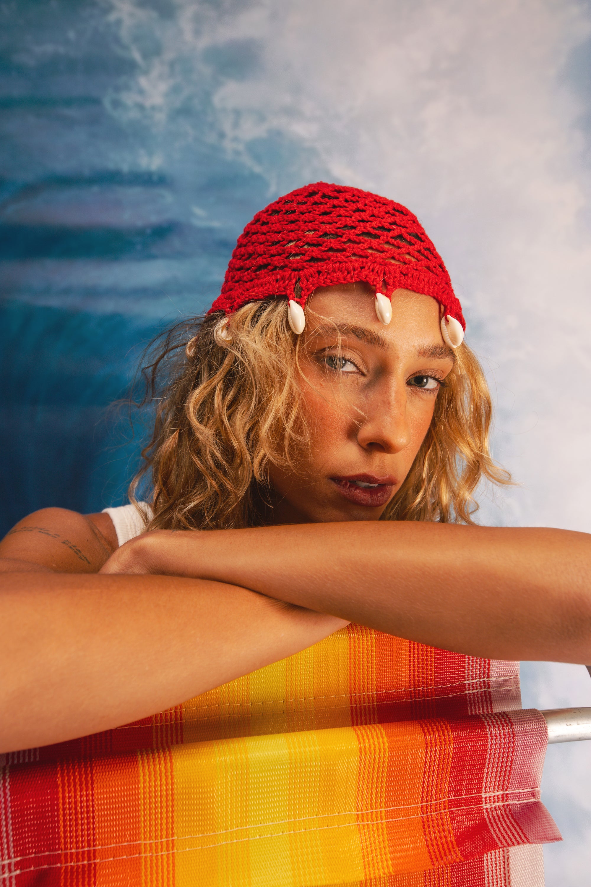 Headpiece Crochê Conchas