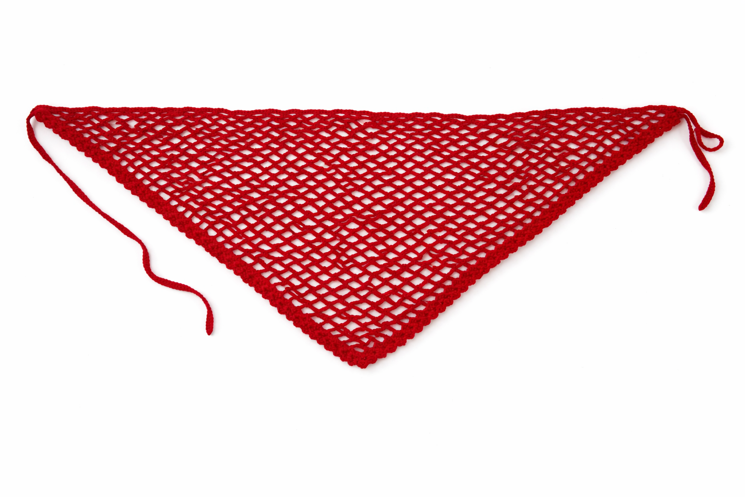 Lenço Crochê Maxi Vermelho