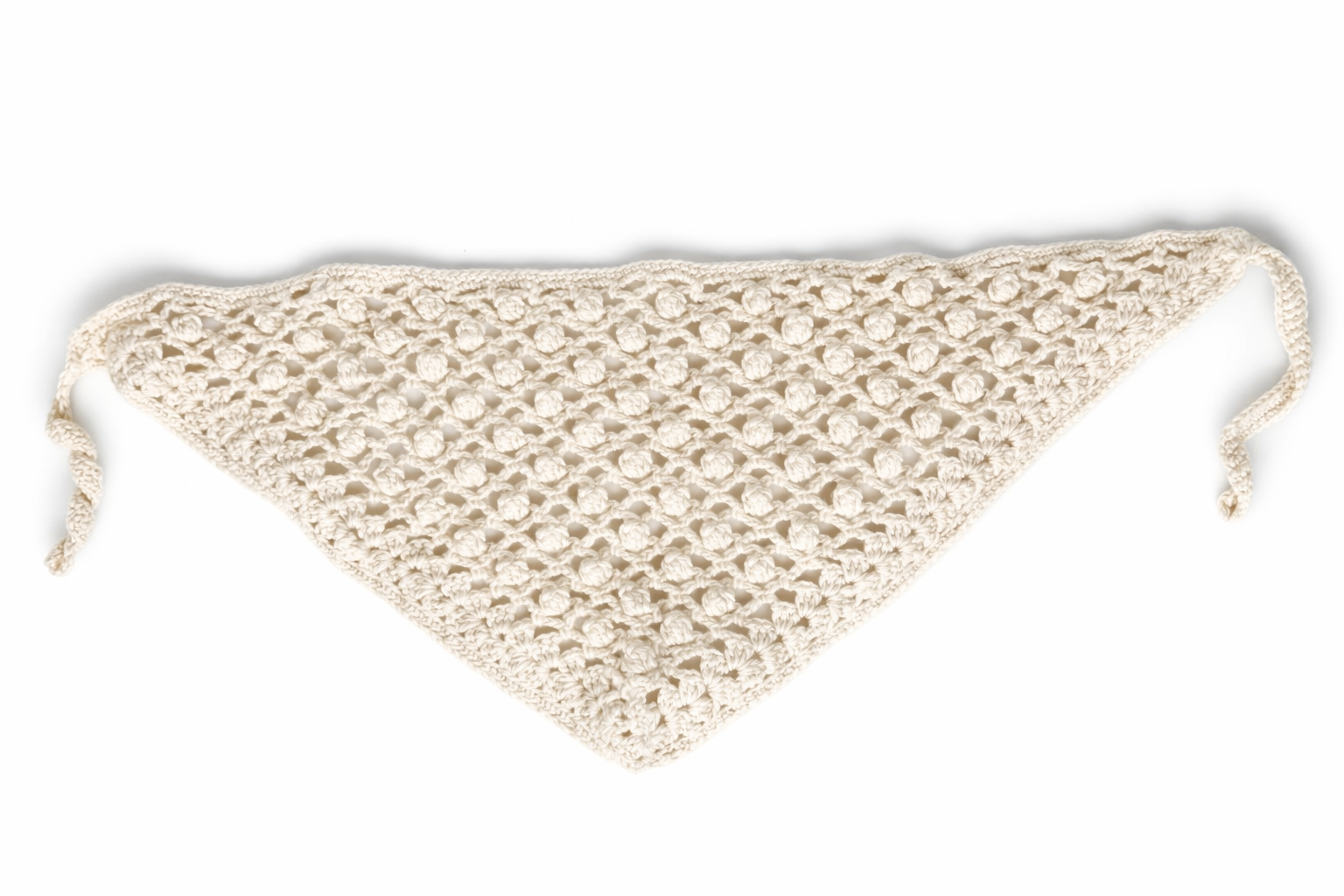 Lenço Crochê Off White