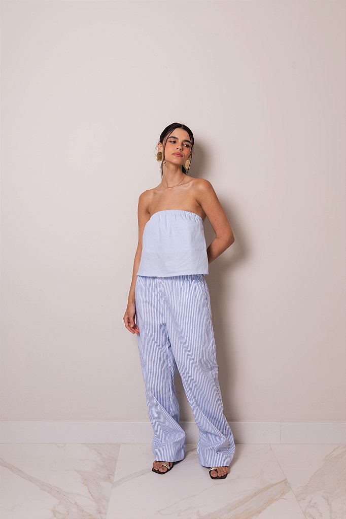 Blusa Celeste Azul