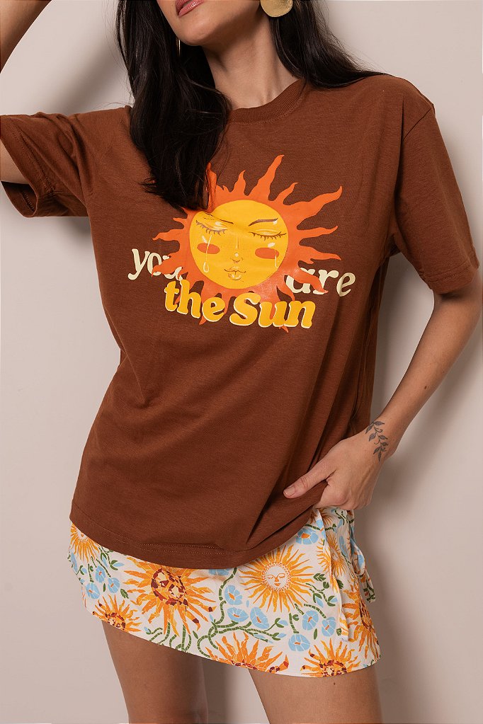 T-shirt Sol Marrom