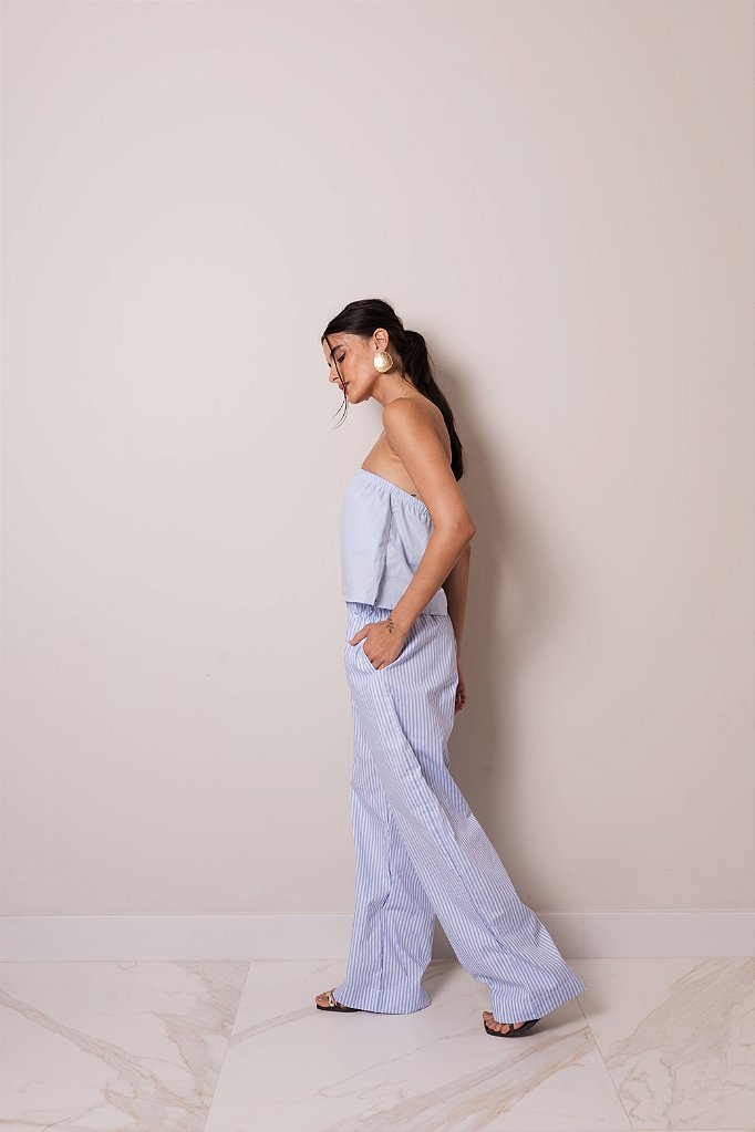 Blusa Celeste Azul